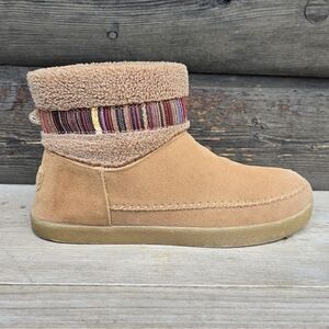 BOBS from Skechers Bohemian Suede, Pull On, Warm, Cozy, Cold Weather Bootie 9.5M